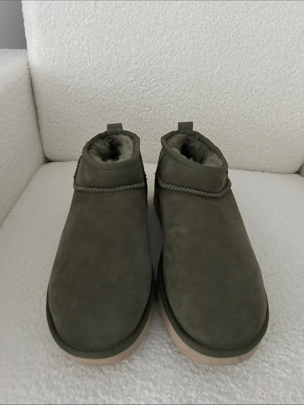 Women’s Green Suede UGG Booties